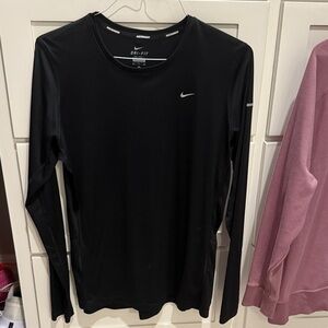 Nike Black Long Sleeve Dri-FIT Top
